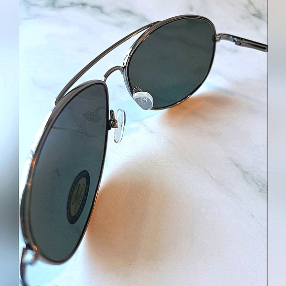 NEW POLARIZED Caribbean SUN Sunglasses, gun metal, Rx'able, dark gray, men. - Picture 3 of 4